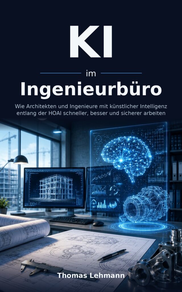 Buchcover: KI im Ingenieurbüro